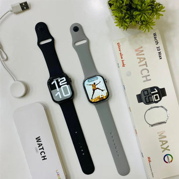 Watch 10 Max Always-On Display Smartwatch (Black)